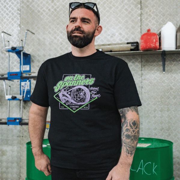 Hamster Wheel Tee in Black