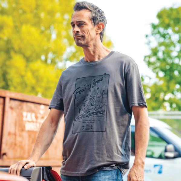 The Shrink Tee in Charcoal