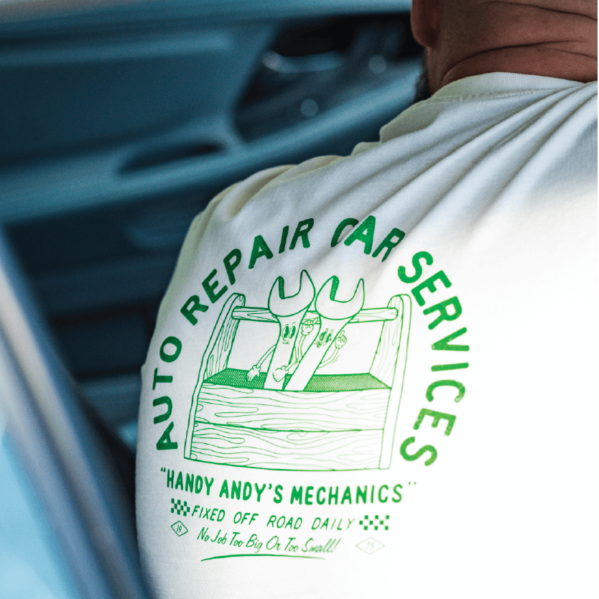 Toolbox Tee in Bone