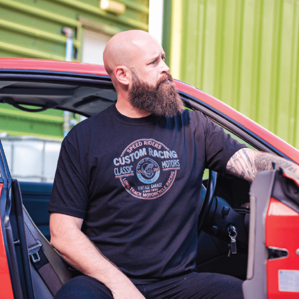 Classic Motors Tee in Black