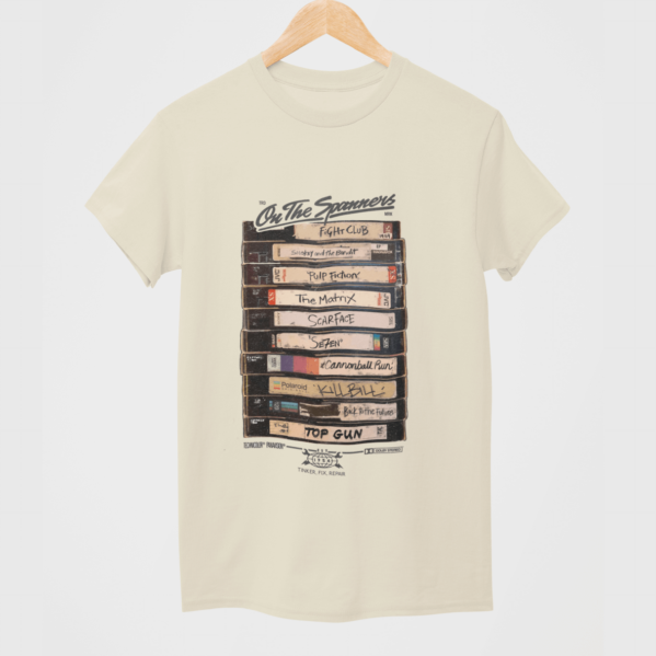 Video Stack Tee in Bone