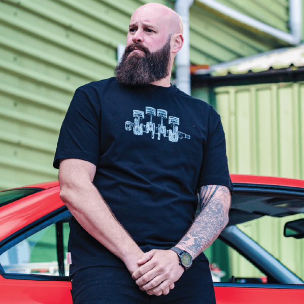 Piston Tee in Black
